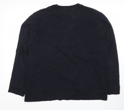 Leisure Men's Black XL Pullover Sweatshirt Classic