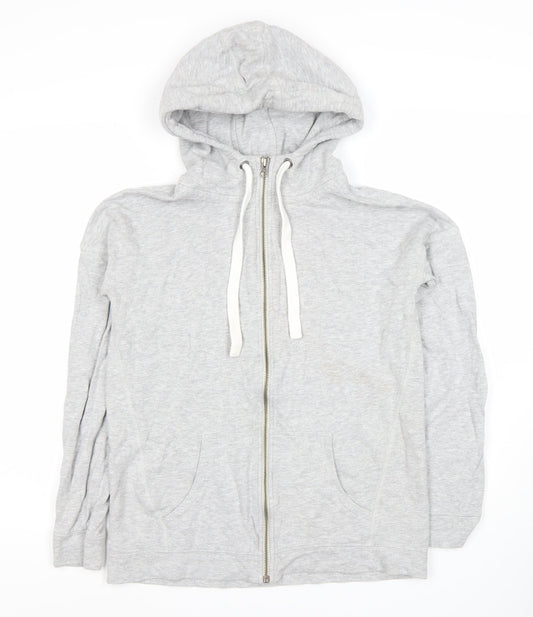 Womens UK Size 6 NEXT Grey Full Zip Hoodie