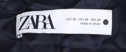 Zara Women's Green XS Belted Blazer Suit Jacket