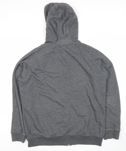 Mens UK Size XL ASICS Grey Full Zip Hoodie