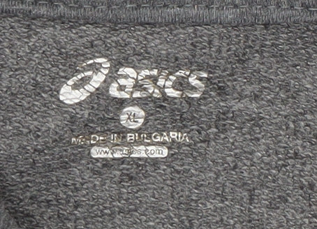 Mens UK Size XL ASICS Grey Full Zip Hoodie