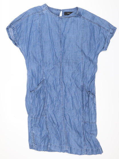 Next Women's Blue Denim Dress Size 8