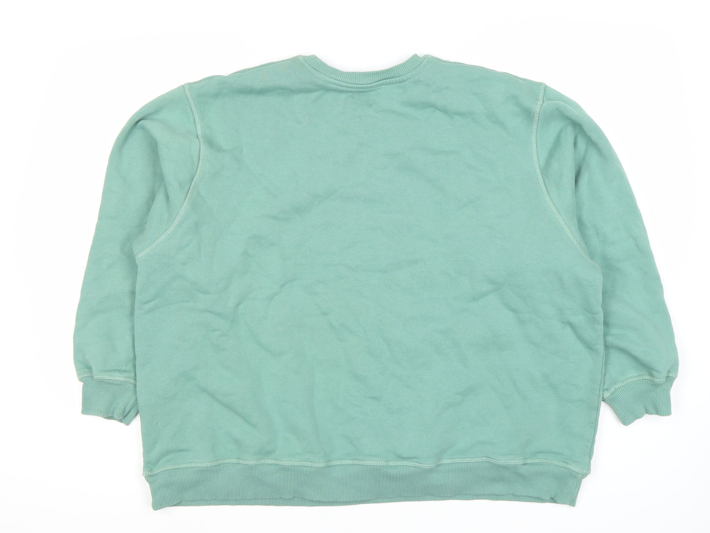 Unisex Green XL Crew Neck Sweatshirt, Casual Comfort