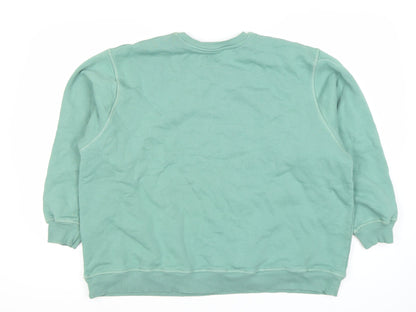 Unisex Green XL Crew Neck Sweatshirt, Casual Comfort