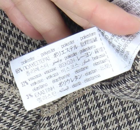 Zara Women's Black Houndstooth Shorts M