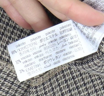 Zara Women's Black Houndstooth Shorts M