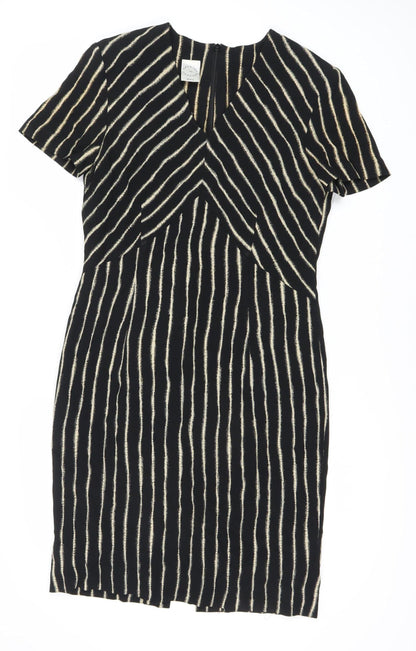 Country Casuals Women's Black Striped Dress Size 12