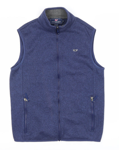 Vineyard Vines Women's Blue XS Full Zip Waistcoat