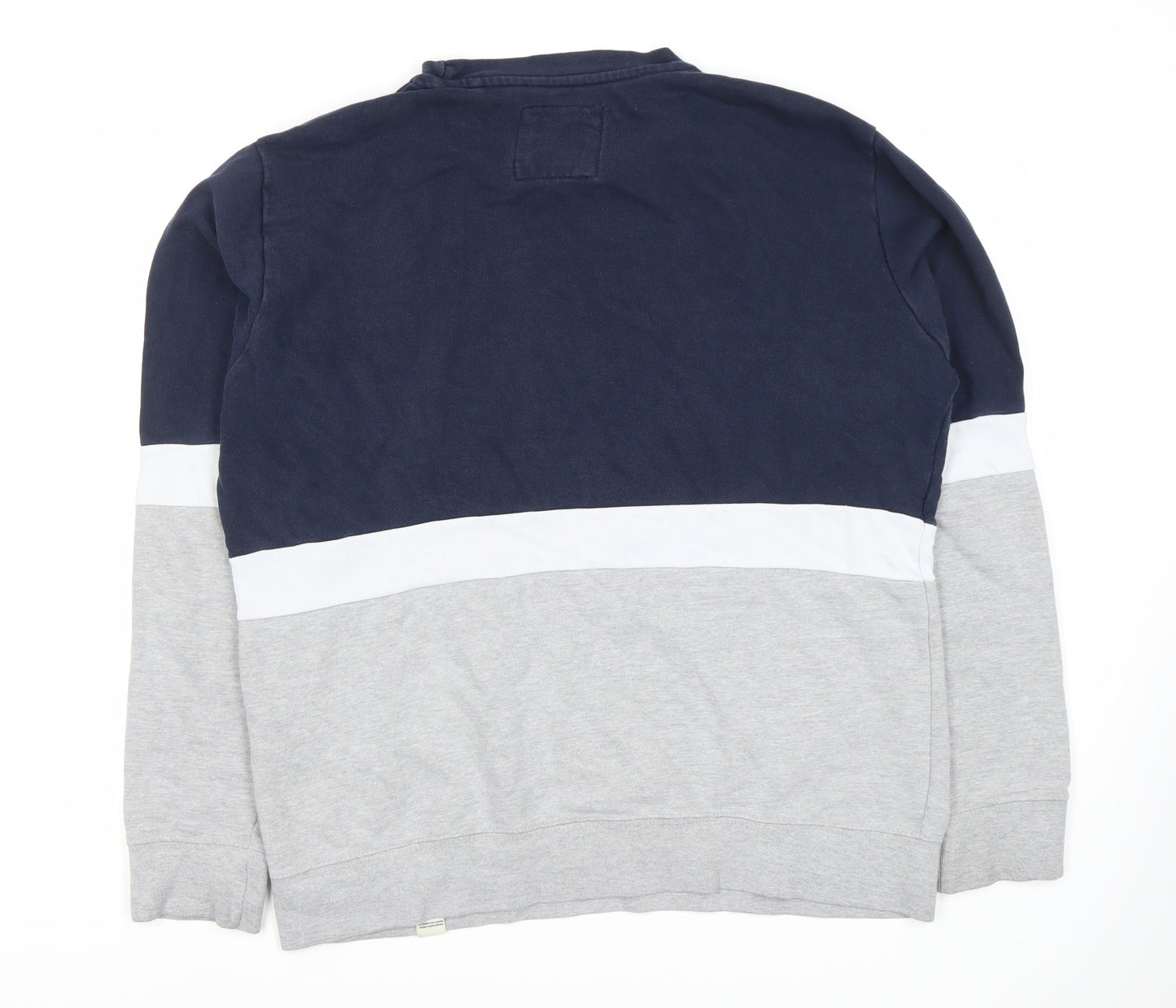 Mens UK Size L Pull&Bear Multicoloured Pullover Sweatshirt