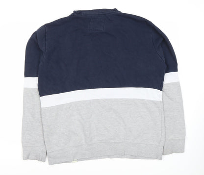 Mens UK Size L Pull&Bear Multicoloured Pullover Sweatshirt