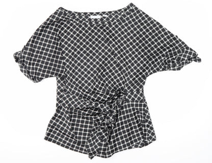 Womens UK Size M New York & Company Black Basic Blouse