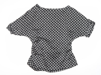 Womens UK Size M New York & Company Black Basic Blouse