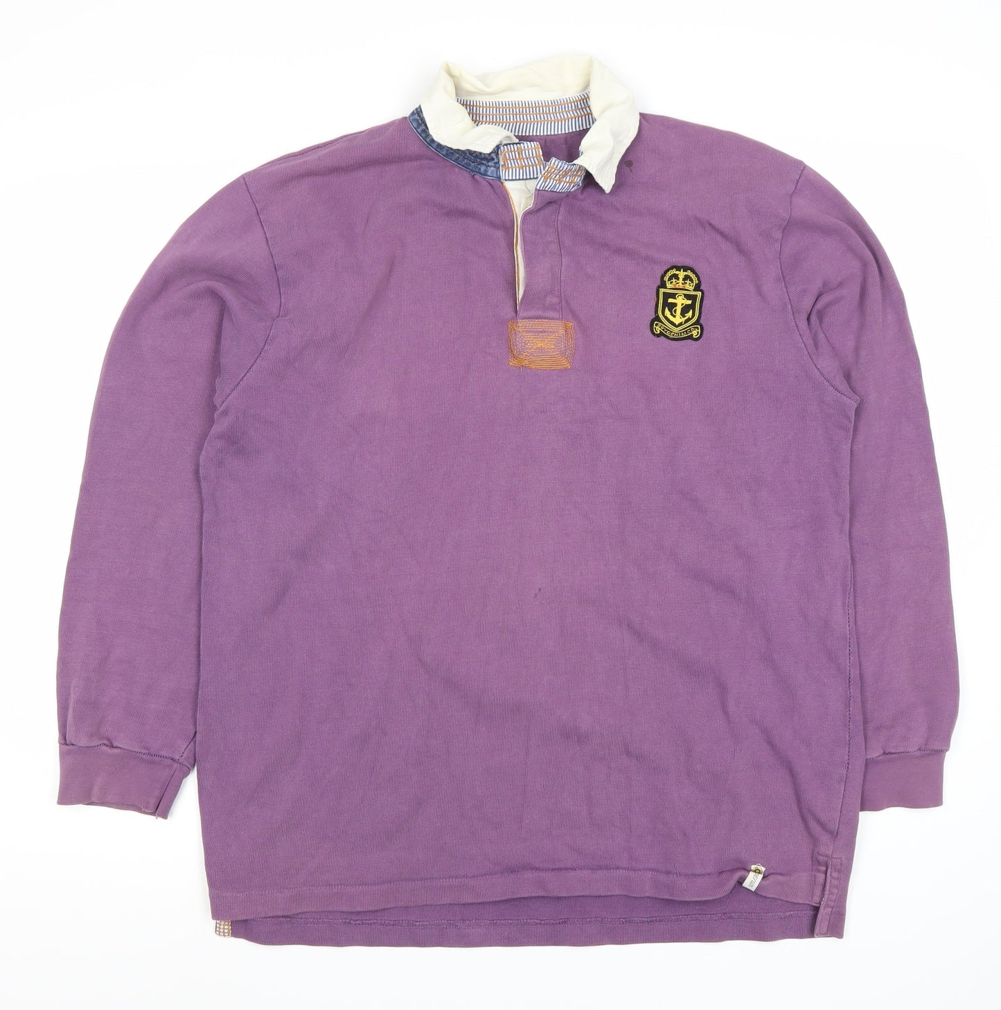 Spalding & Company Men's Purple Long Sleeve Polo