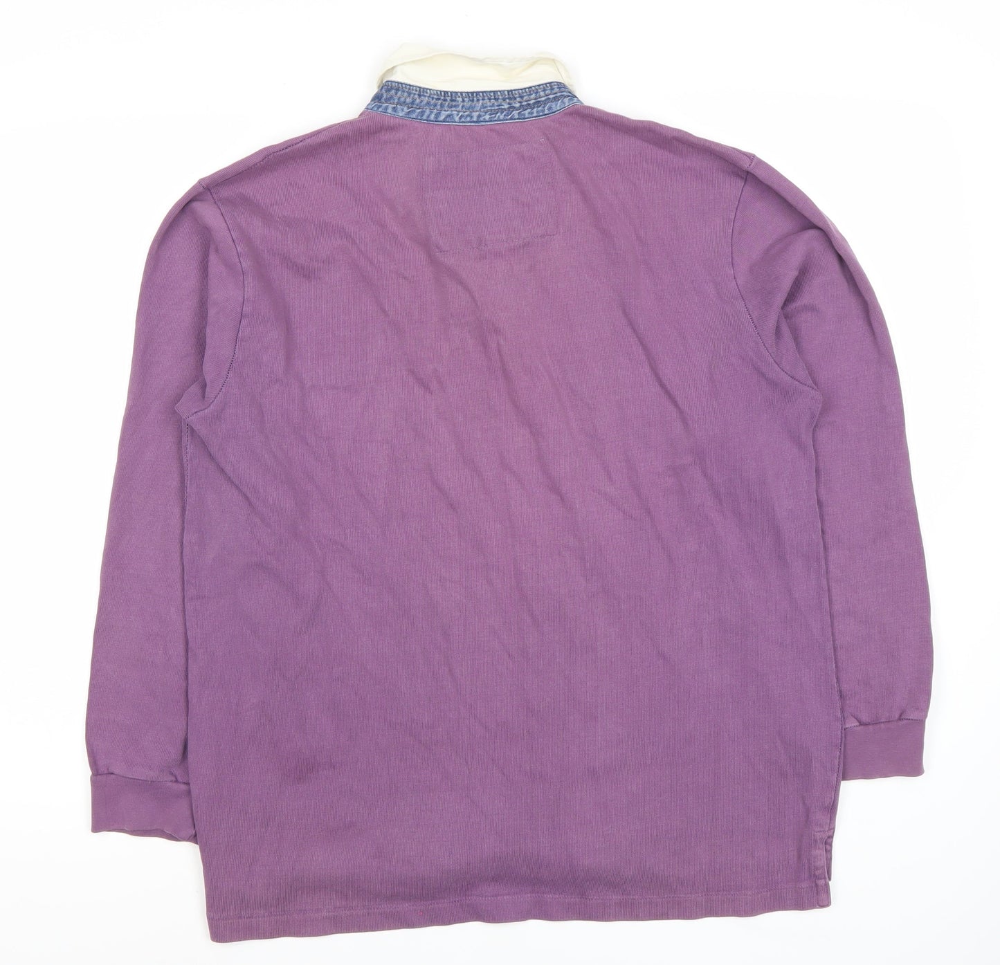 Spalding & Company Men's Purple Long Sleeve Polo