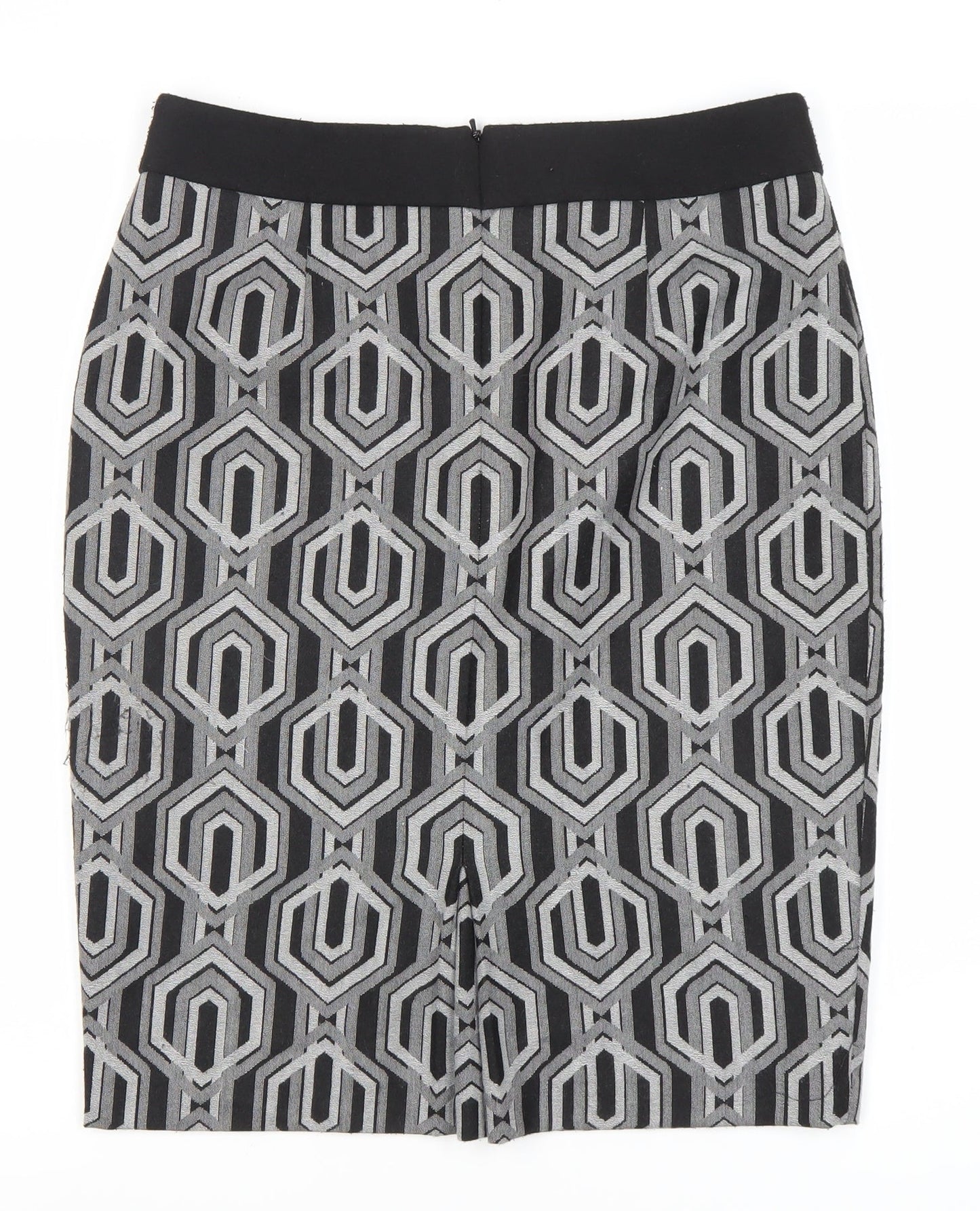 Linea Women's Black Geometric Pencil Skirt - Size 12