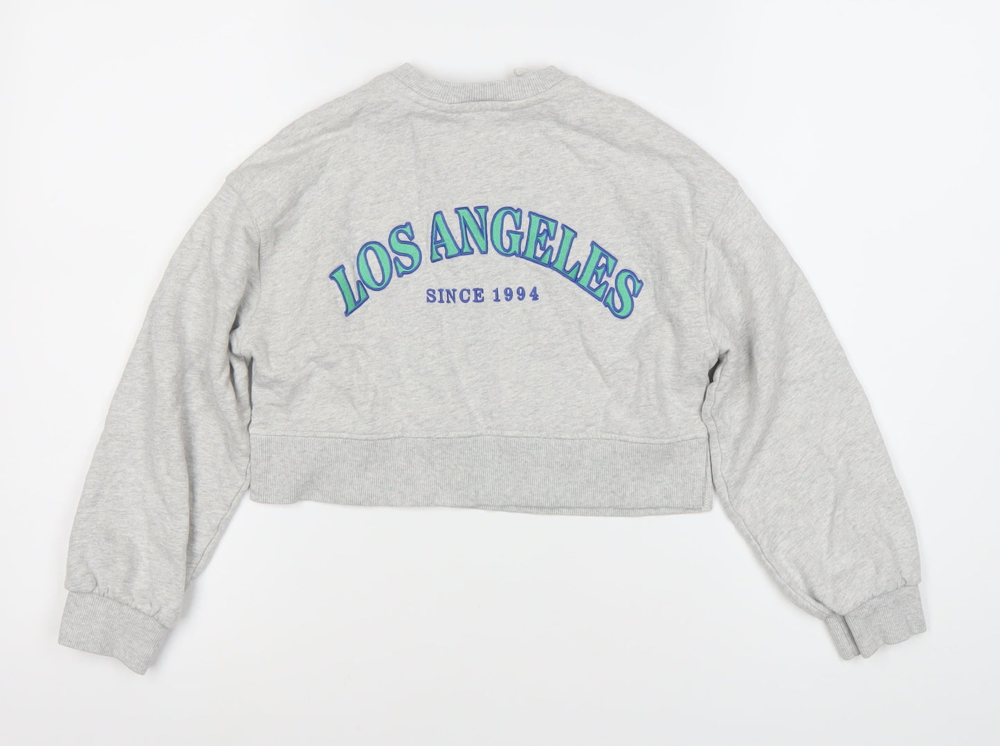 John Lewis Girls Grey Los Angeles Pullover Sweatshirt 7-8Y