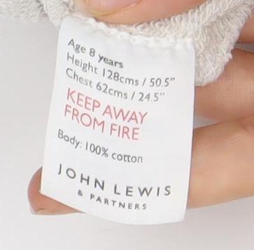 John Lewis Girls Grey Los Angeles Pullover Sweatshirt 7-8Y