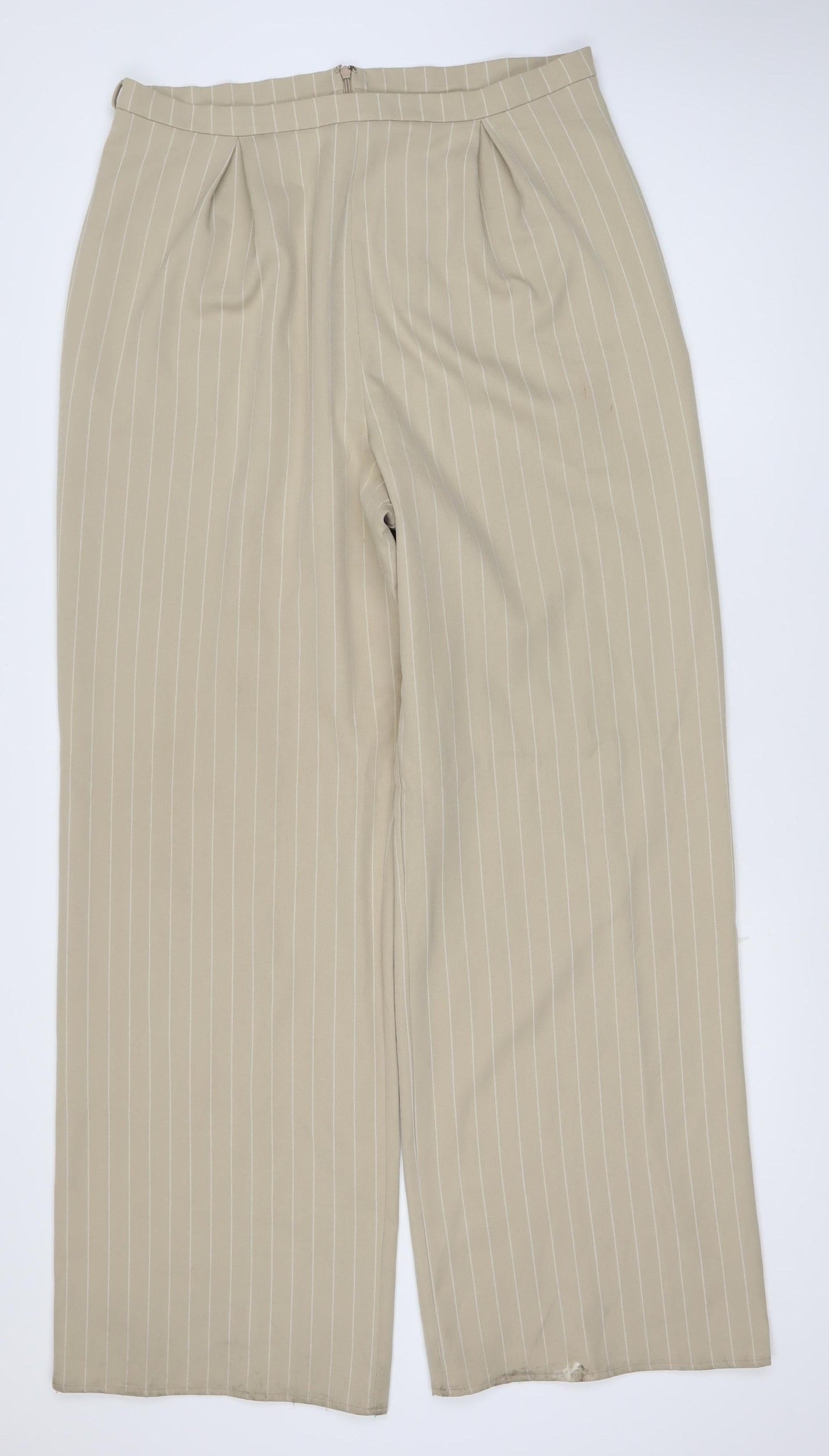 Womens UK Size UK 16 ASOS Regular Fit Business Casual Beige Trousers