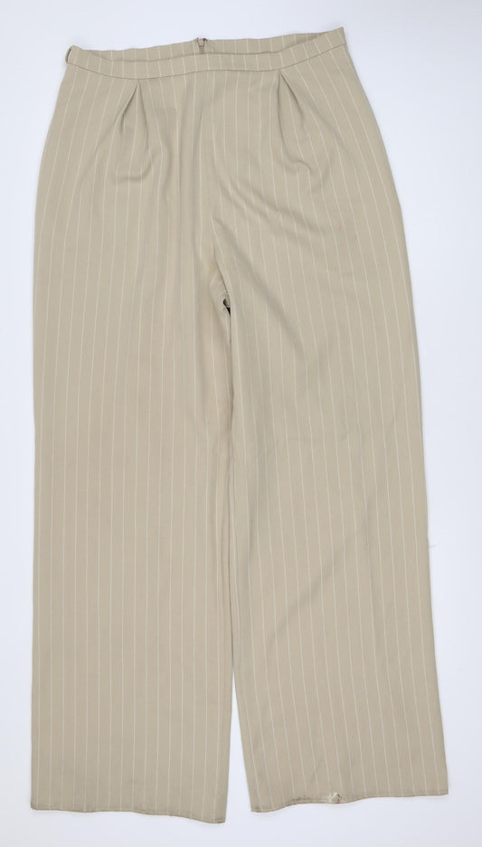 Womens UK Size UK 16 ASOS Regular Fit Business Casual Beige Trousers