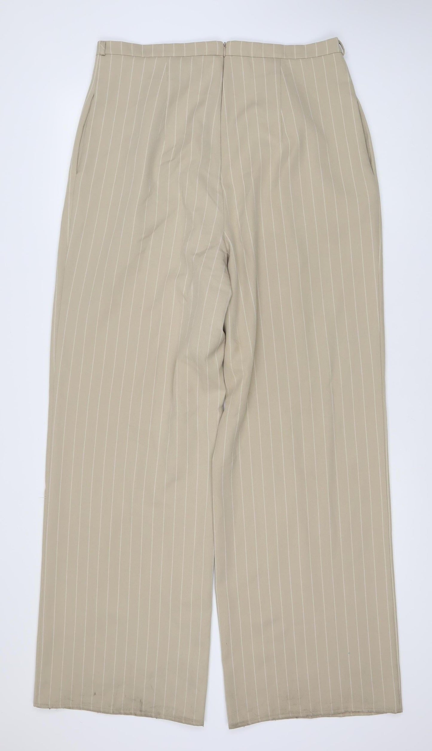 Womens UK Size UK 16 ASOS Regular Fit Business Casual Beige Trousers