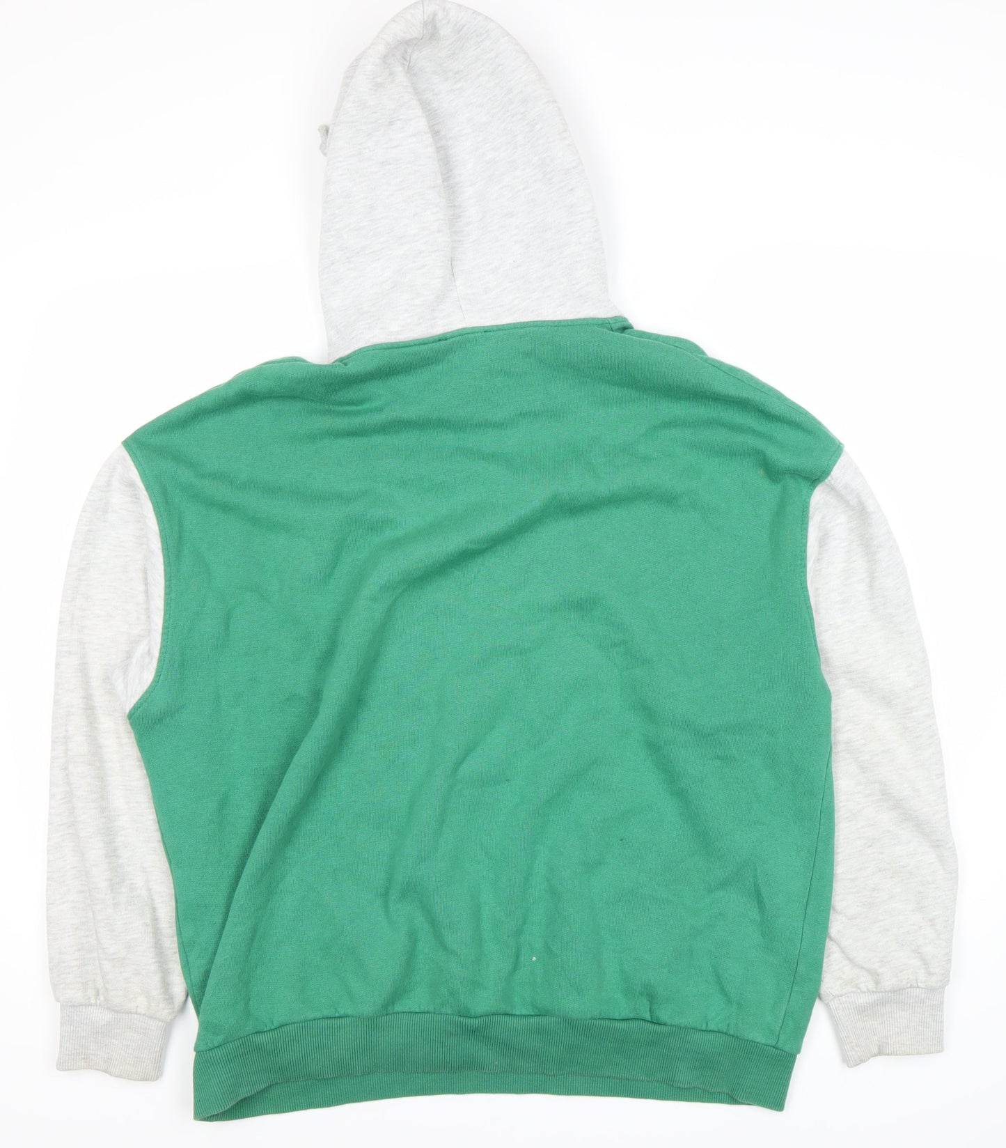 Teens UK Size M Pull&Bear Green Pullover Hoodie