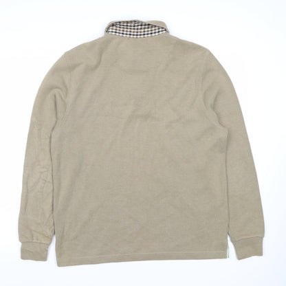 Bosideng Men's Beige Long Sleeve Polo M