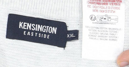 Kensington Eastside Men's Blue Grey Pullover Jumper 2XL