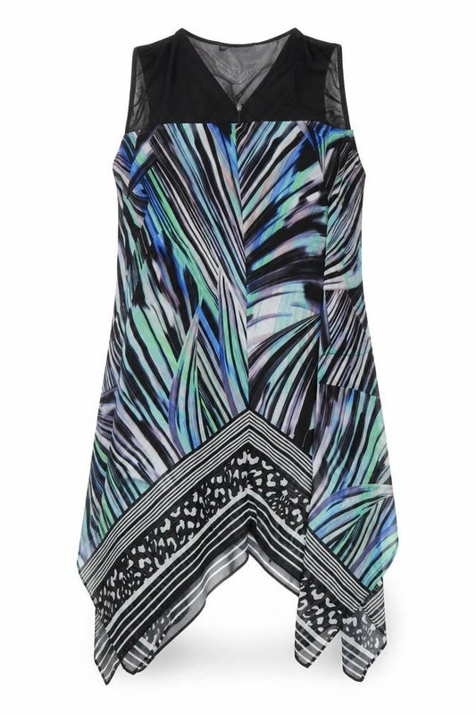 Front view of Roman Women's Multicoloured Sleeveless Top