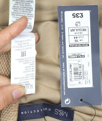 Marks and Spencer Women Beige Skirt Size 16