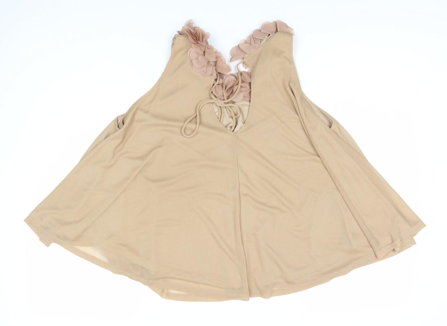 Womens UK Size 10 Topshop Beige  Tank