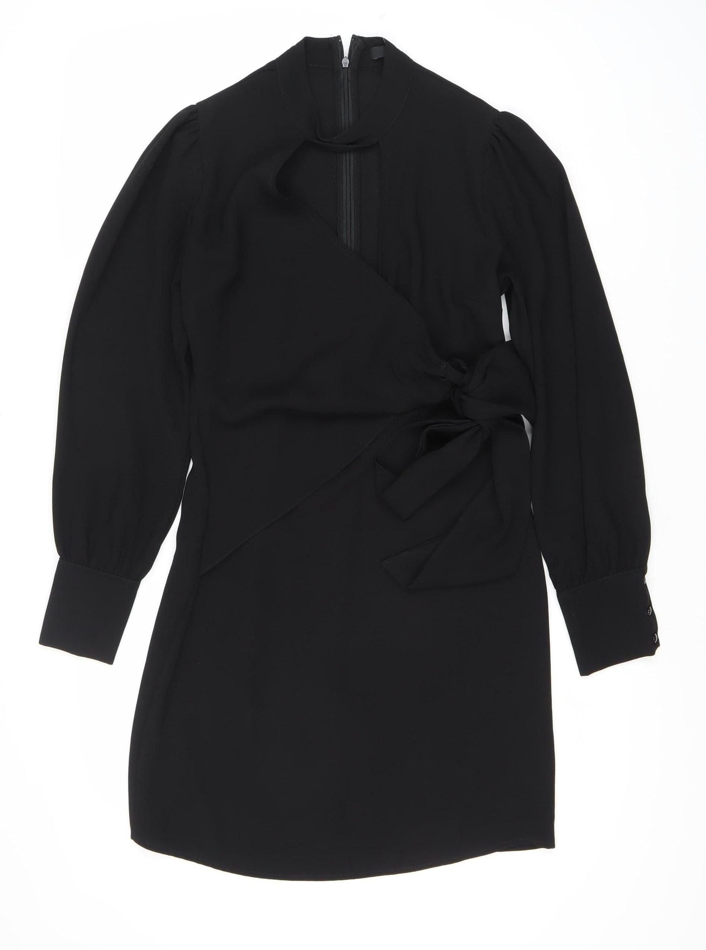 Very Women's Black Dress Size 8 with Bow Accent