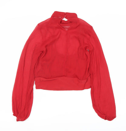 Womens UK Size 10 NEXT Red Basic Blouse