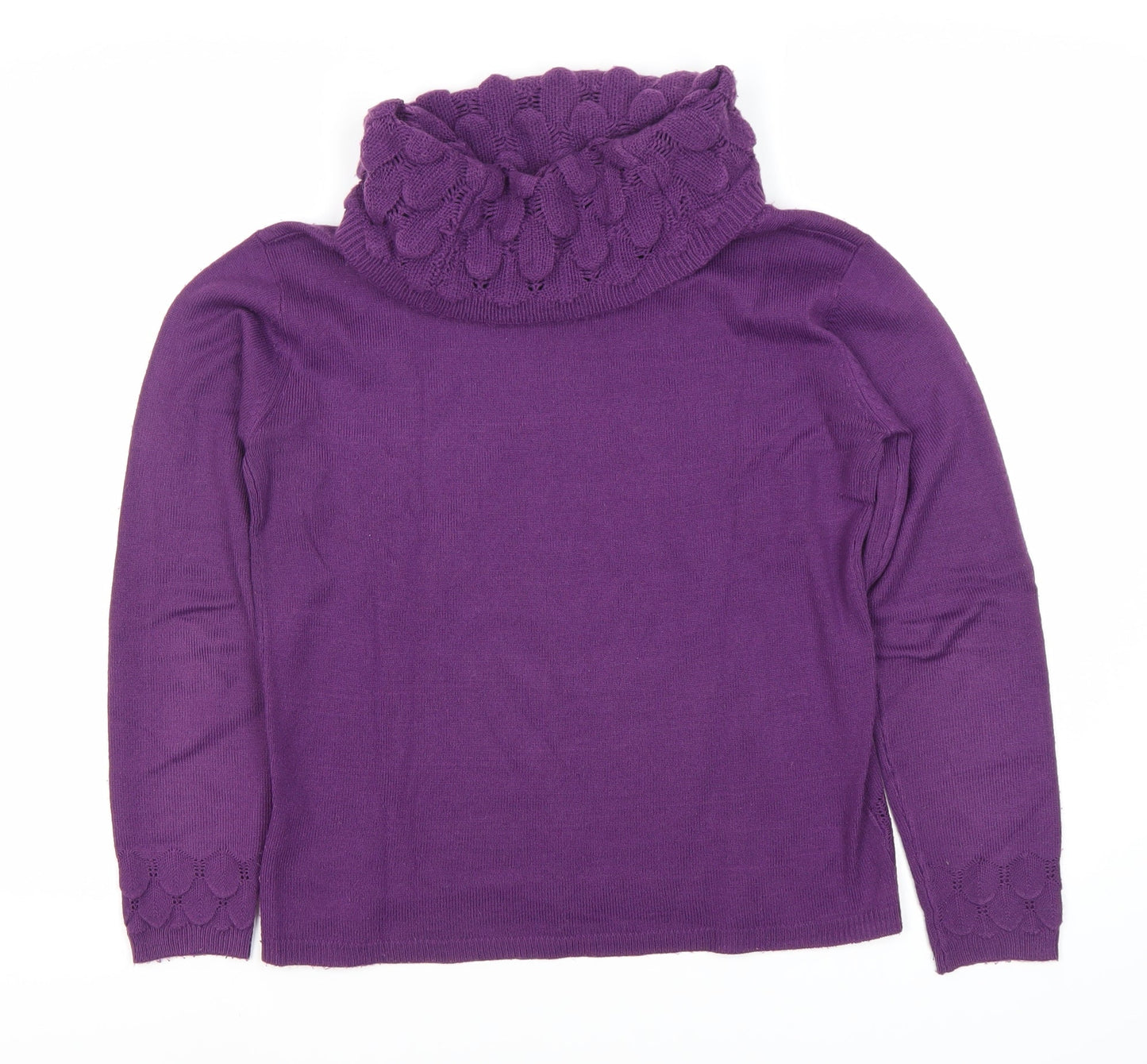 Womens UK Size S Sarah Hamilton Purple Pullover Jumper