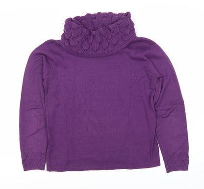 Womens UK Size S Sarah Hamilton Purple Pullover Jumper