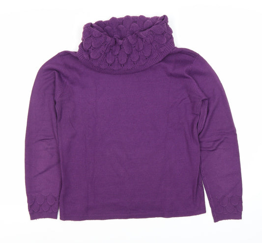 Womens UK Size S Sarah Hamilton Purple Pullover Jumper