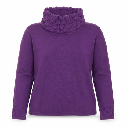 Womens UK Size S Sarah Hamilton Purple Pullover Jumper