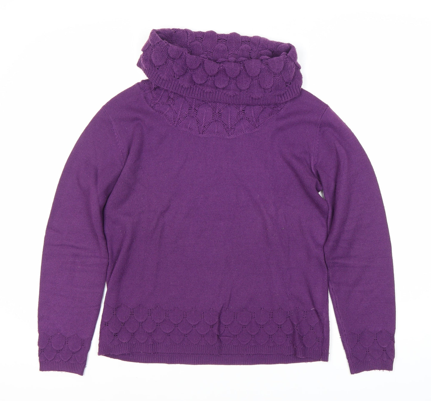 Womens UK Size S Sarah Hamilton Purple Pullover Jumper