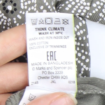 Womens UK Size 12 Marks and Spencer Green  T-Shirt