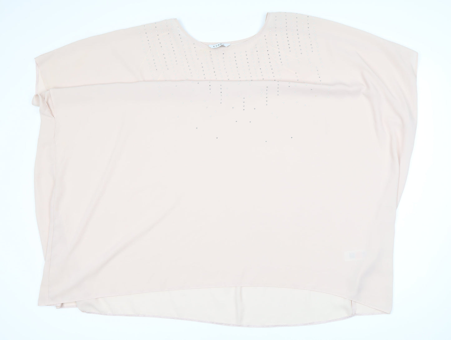 Womens UK Size 22 Evans Beige  Blouse