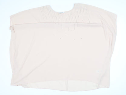 Womens UK Size 22 Evans Beige  Blouse