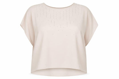 Womens UK Size 22 Evans Beige  Blouse
