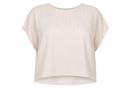 Womens UK Size 22 Evans Beige  Blouse