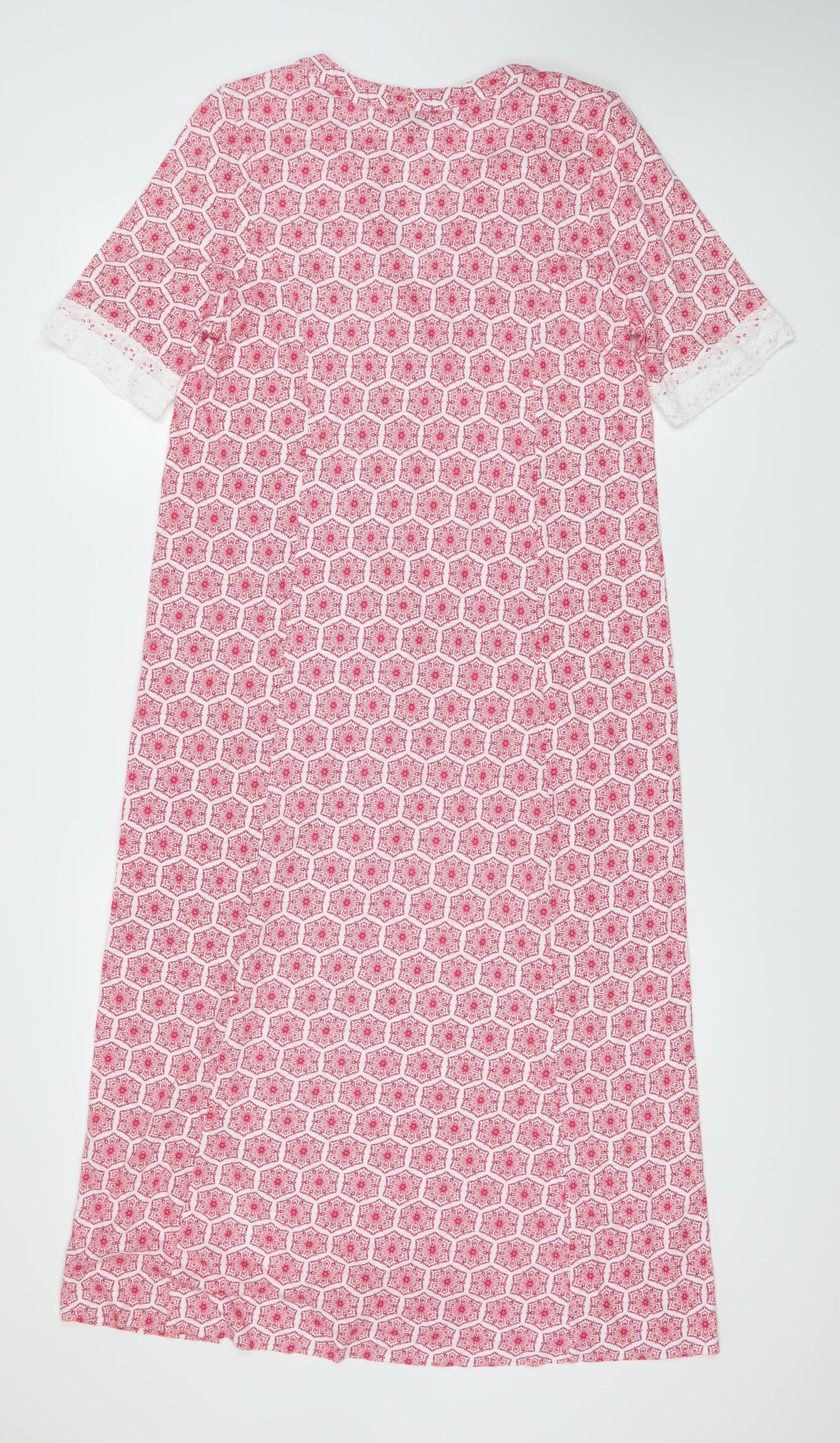 Pure Collection Women's Geometric Pink Dress Size 12