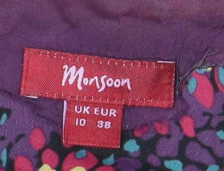 Monsoon Women's Multicoloured Wrap Dress Size 10