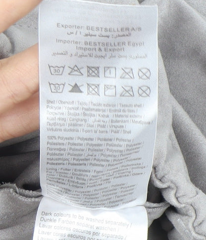 Noisy May Women's Grey Skirt Size 8 Elastic Waist