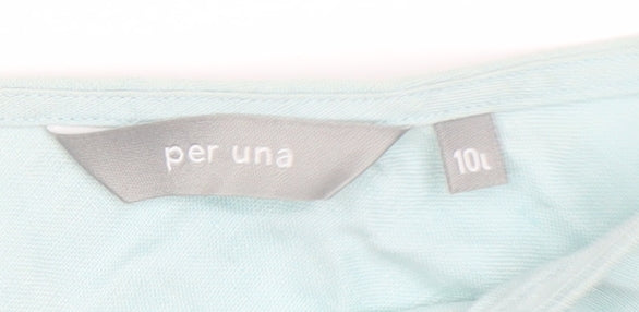 Marks and Spencer Women's Blue A-Line Long Skirt Size 10