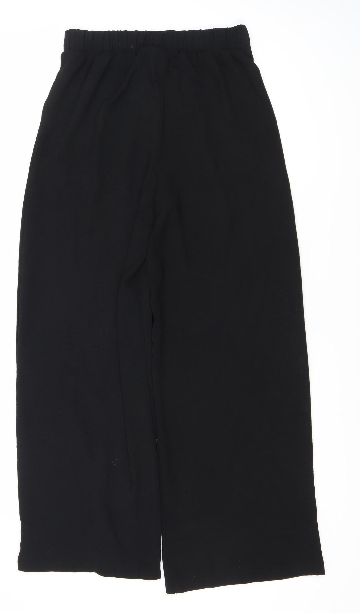New Look Women's Black Trousers UK 8 Elastic Waist