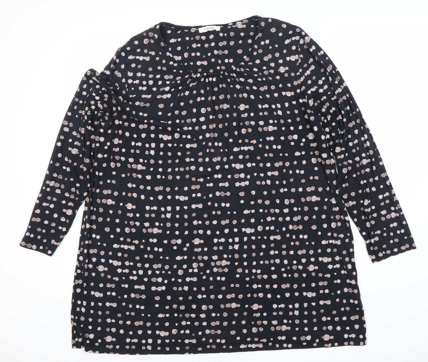 Womens UK Size 20 Marks and Spencer Black Basic Blouse