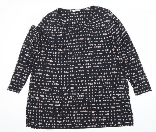 Womens UK Size 20 Marks and Spencer Black Basic Blouse