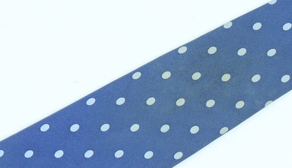 T.M.Lewin Men's Blue Silk Polka Dot Tie